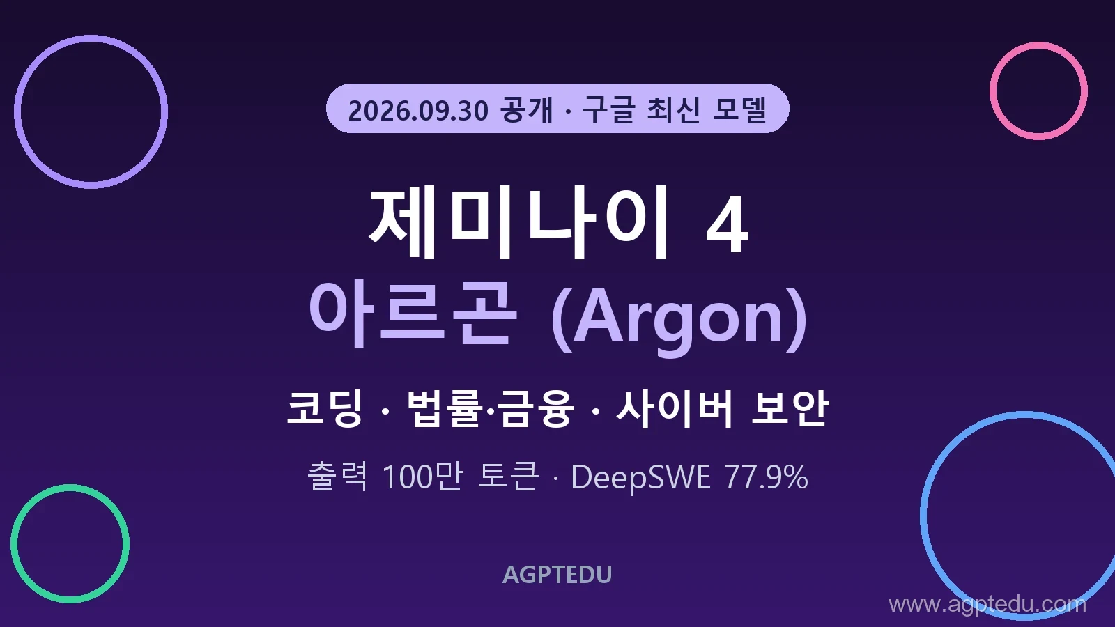 제미나이 4 아르곤 공개｜코딩·법률·보안 성능과 사용 시기 정리