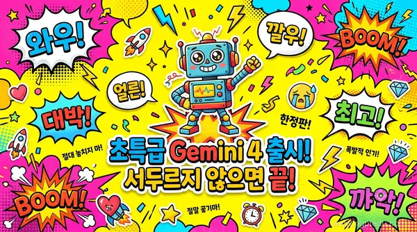 B급 감성 병맛 전단지 스타일 썸네일