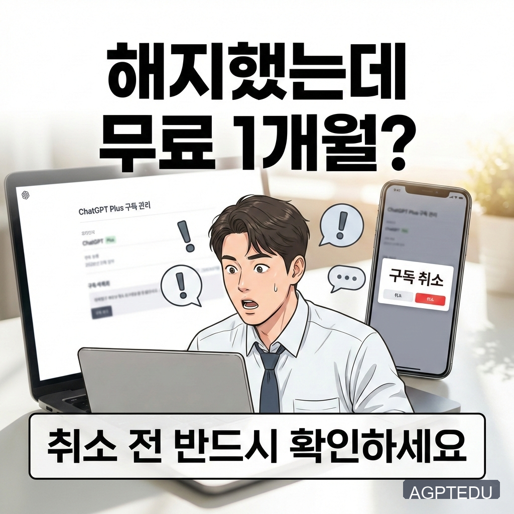 챗지피티 해지하면 1개월 무료 제공