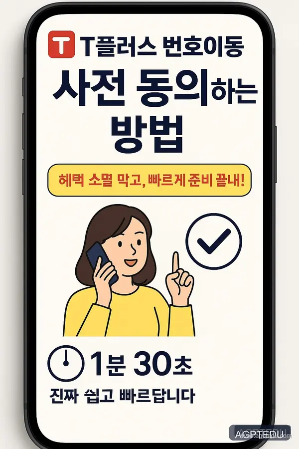 티플러스 번호이동 사전 동의하는 방법