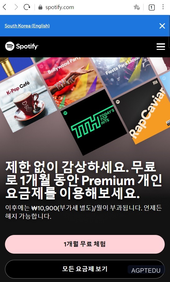 스포티파이 프리, 광고만 들으면 공짜