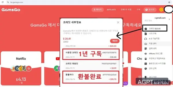 겜스고 환불 신청 방법, 겜스고 유튜브 오류, 유튜브 끊기는 현상 해결
