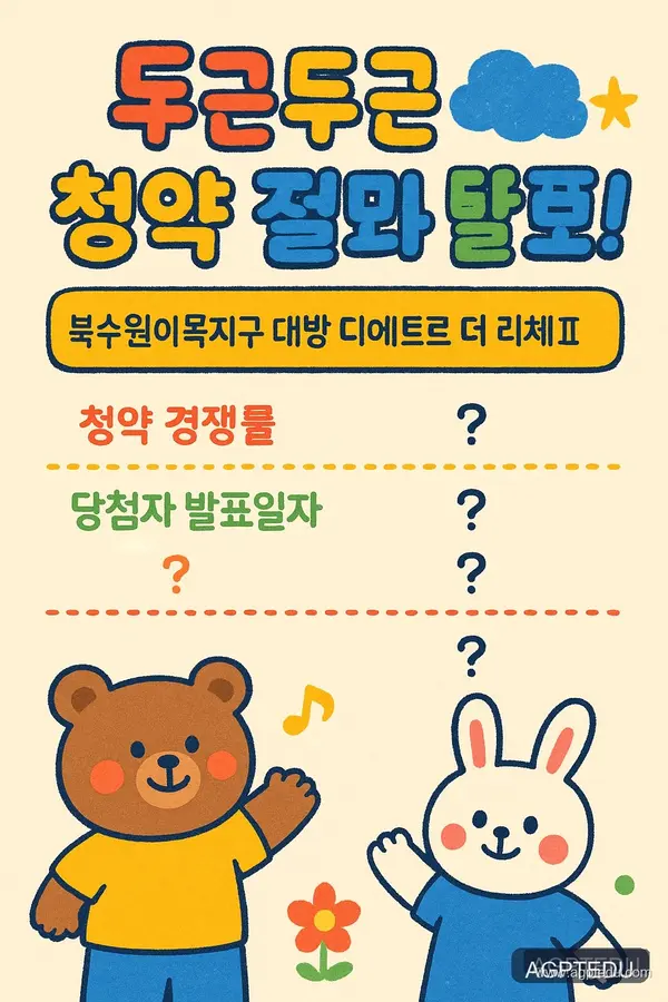 북수원이목지구 대방 디에트르 더 리체Ⅱ 청약 경쟁률, 당첨자 발표일자, 시간