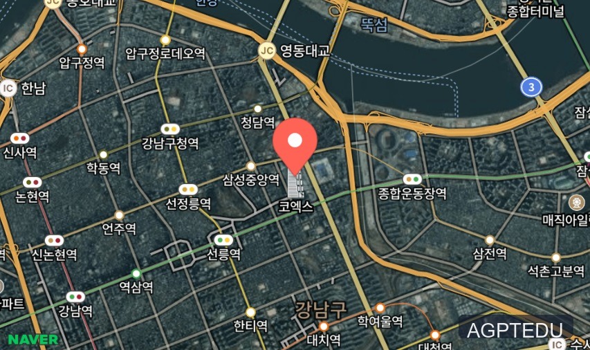 네이버 지도 API 로 코엑스 위성 지도 그리기