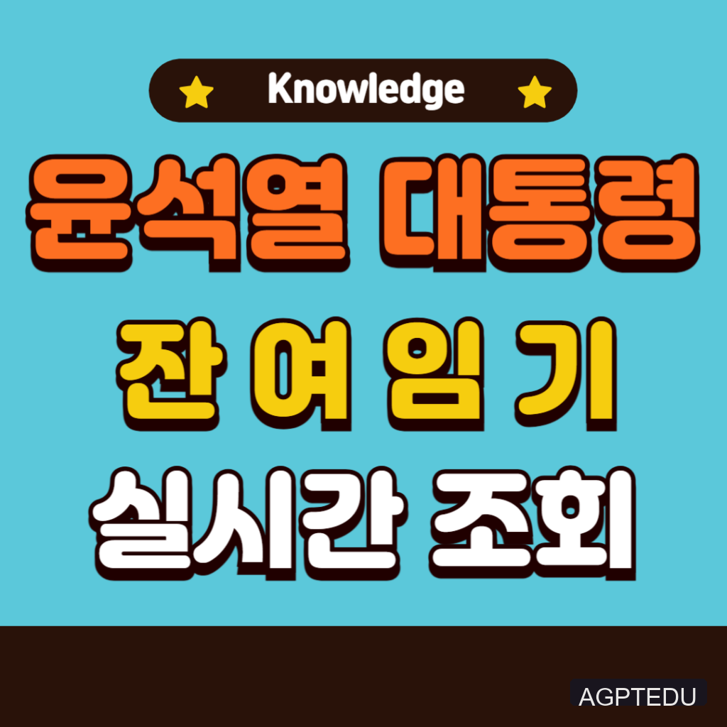 윤석열 대통령 잔여임기 실시간 조회