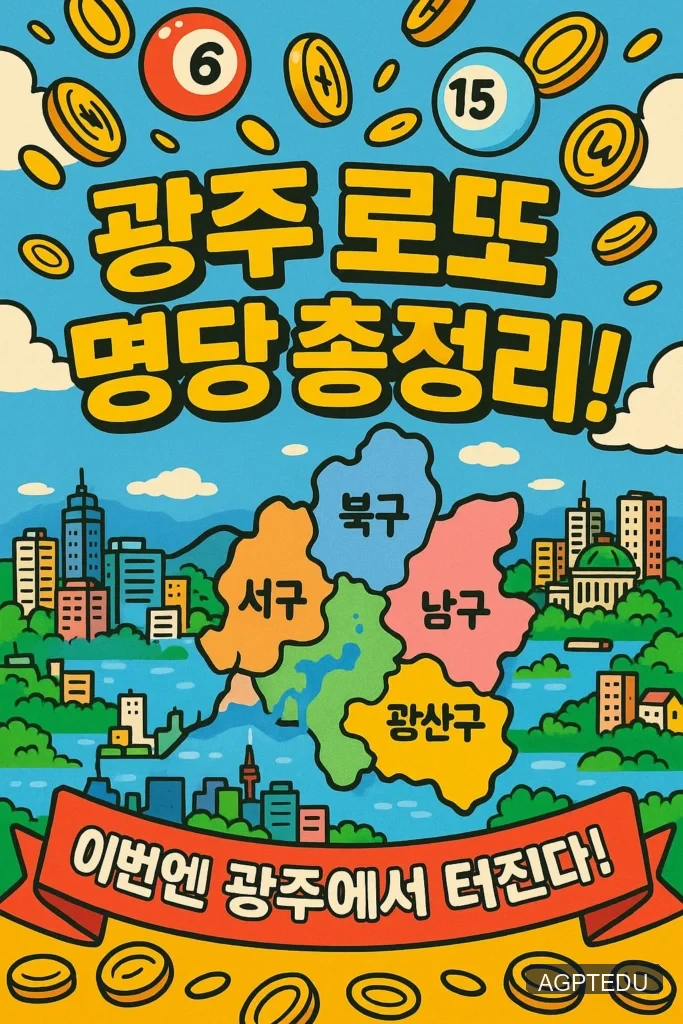 광주 로또 명당, 1등 판매점 전체 리스트 총정리