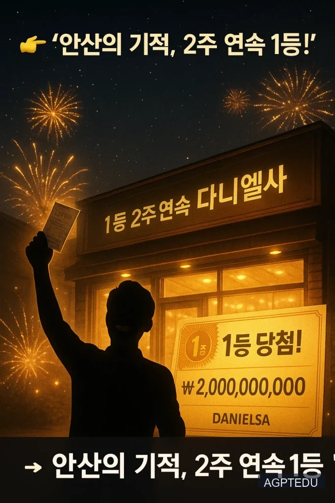 안산 로또 명당 총정리! 제1159회 1등 당첨자 5명 배출한 로또 판매점, 2주 연속 1등 안산의 기적