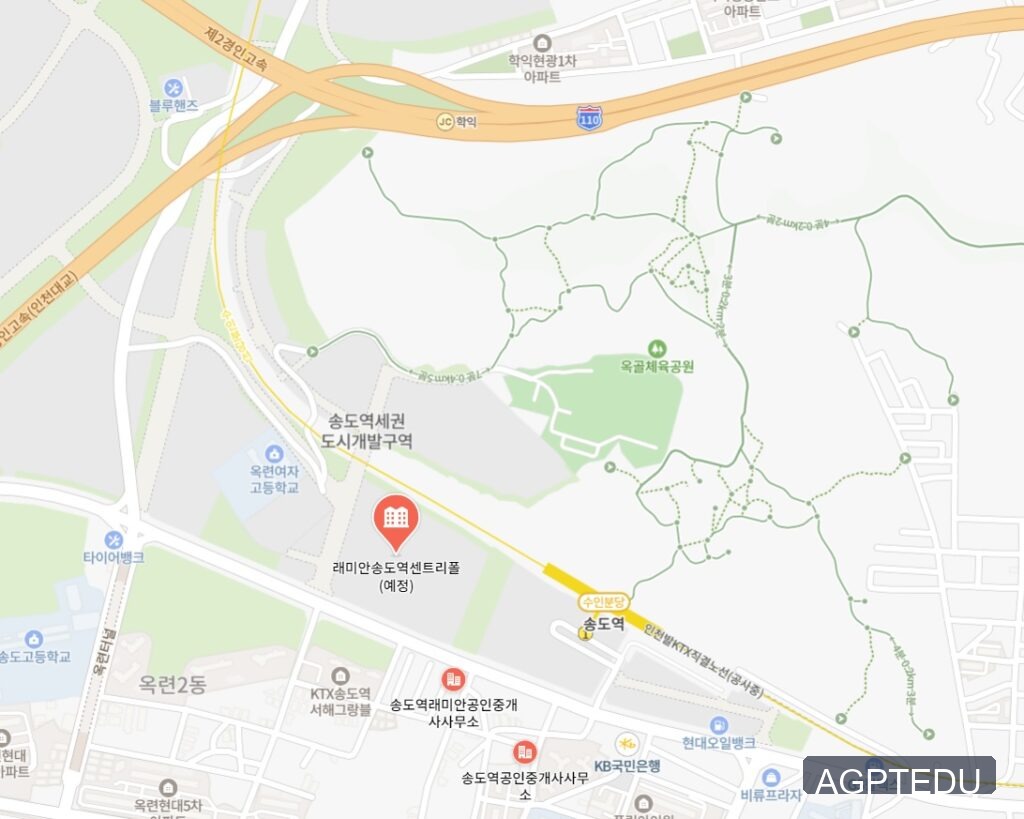 래미안 송도역 센트리폴 위치, 네이버 지도