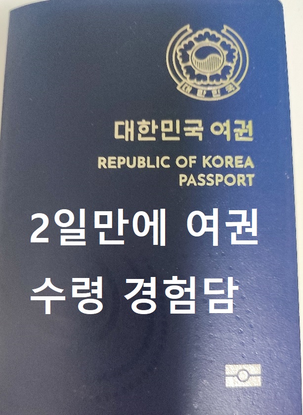 여권 발급 빠른 곳에서 발급받은 여권