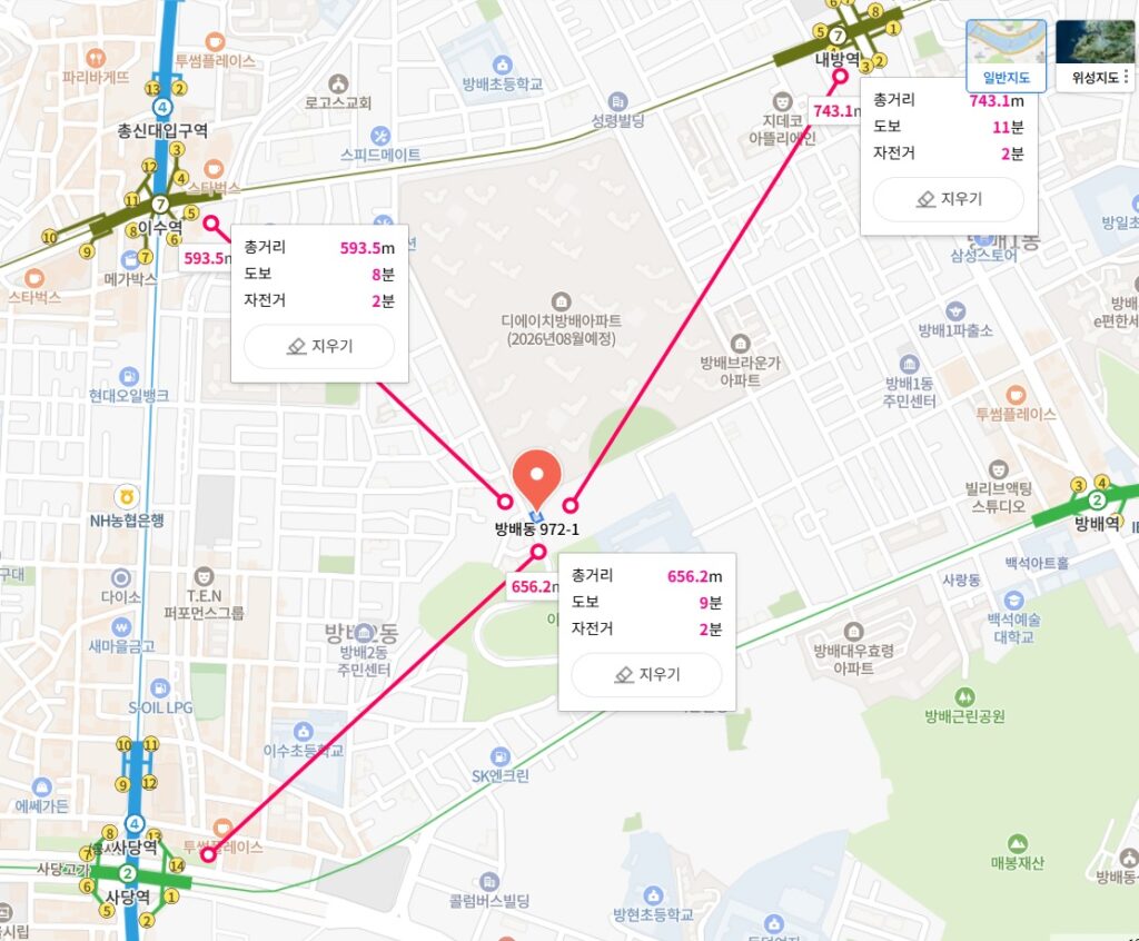 디에이치 방배 견본주택 위치