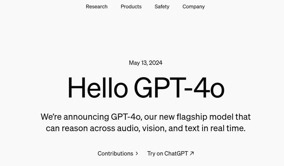 openai chatgpt hello GPT-4o GPT-4o mini