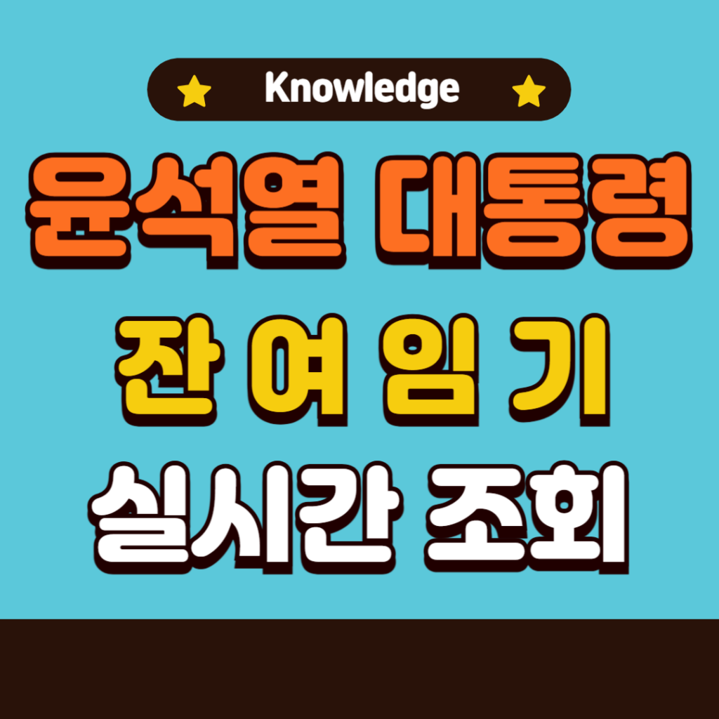 윤석열 대통령 잔여임기 실시간 조회