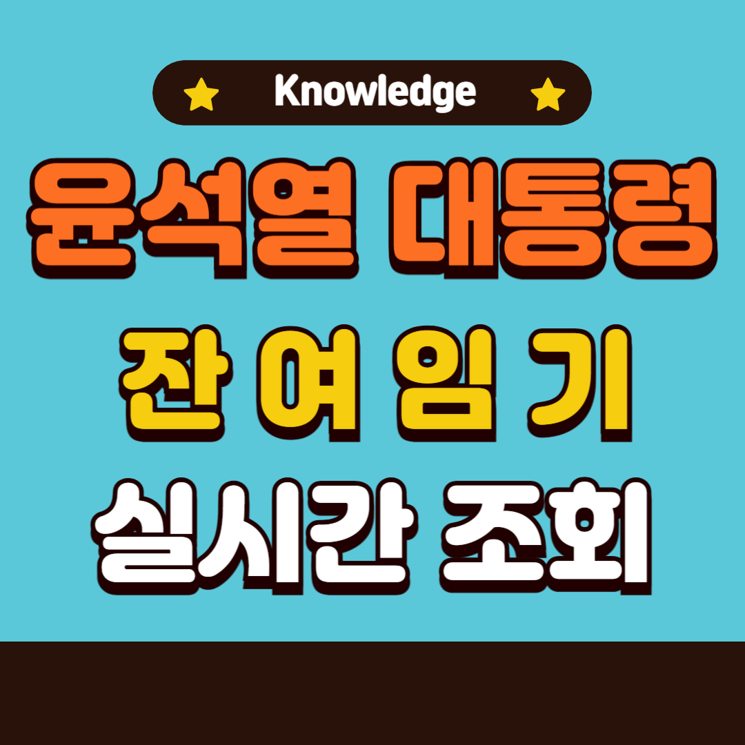 윤석열 대통령 잔여임기 실시간 조회