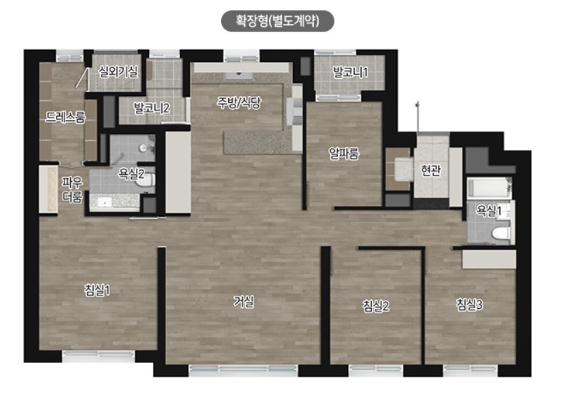 시티오씨엘 6단지 평면도 102m2 B