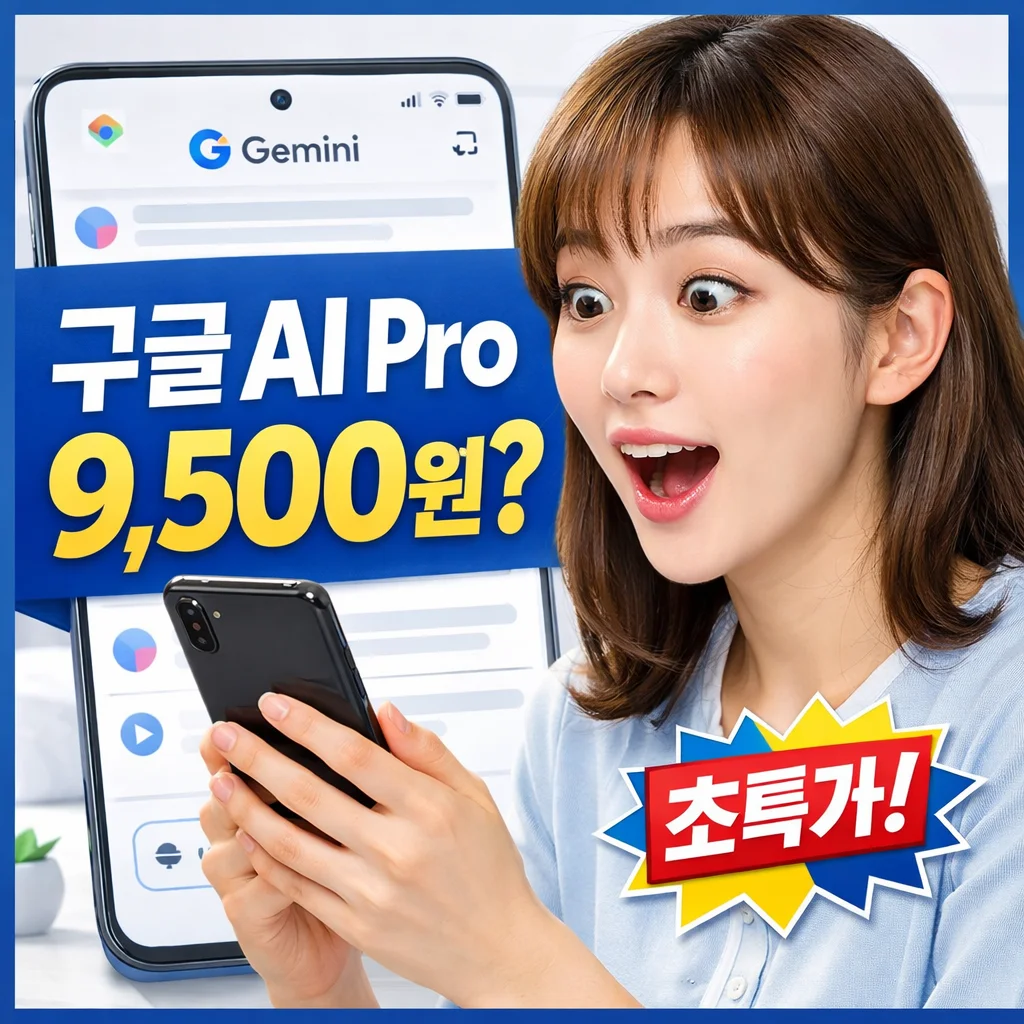 제미나이 할인 9,500원, 구글 제미나이 AI Pro 지금 안쓰면 손해