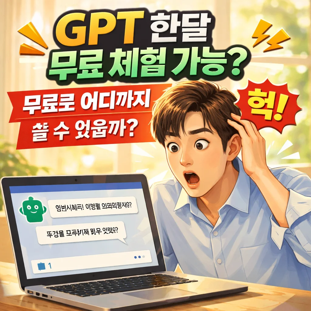 챗지피티-유료·무료-총정리｜GPT-한달-무료-체험까지