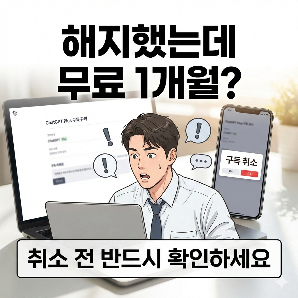 챗지피티 해지하면 1개월 무료 제공